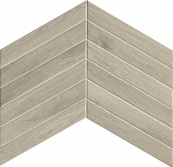 Fapnest Silver chevron 7,5x45 vloertegels / wandtegels