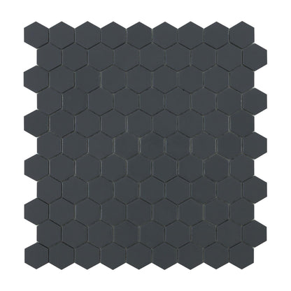 Mozaiek Tegels Hexagon Dark Grey 3,5x3,5cm