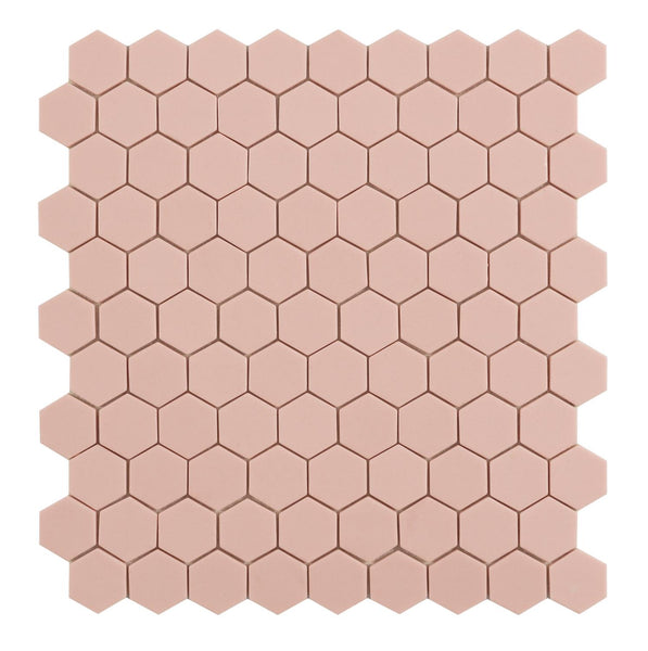 Mozaiek Tegels Hexagon pink 3,5x3,5cm