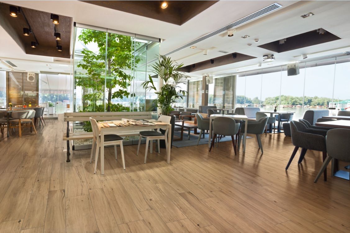 Padouk Nut 30x121 rett vloertegels / wandtegels