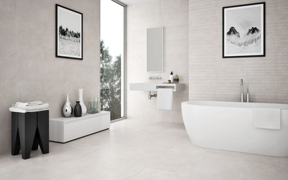 Neutra Cream 30x90 rett wandtegels