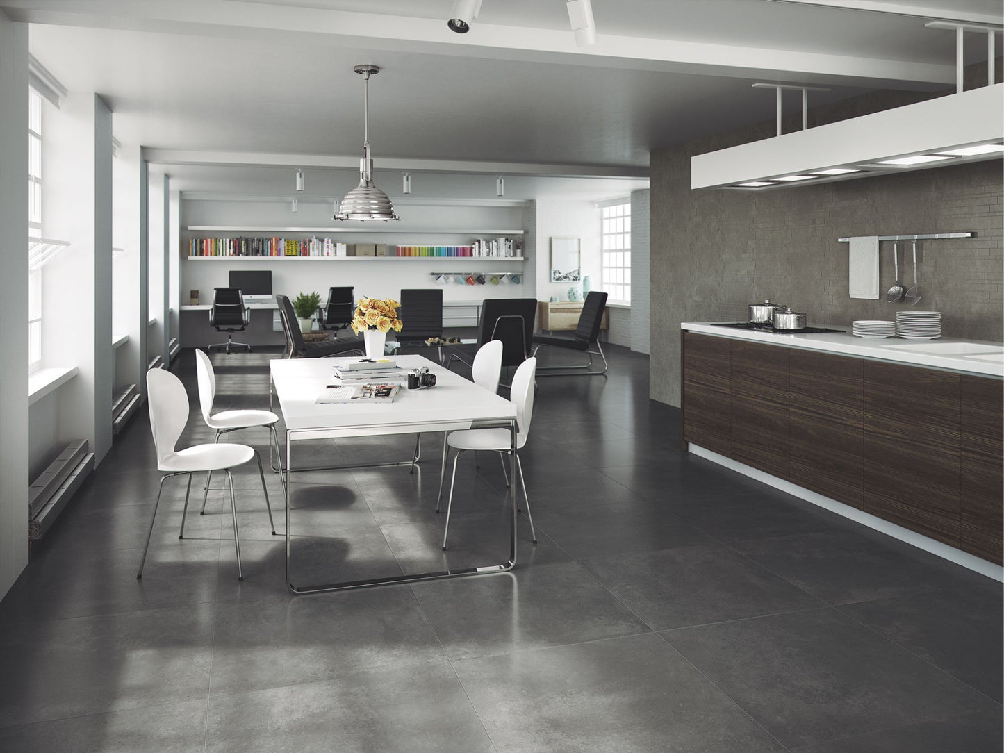 Nexus Antracite 75x75 rett vloertegels / wandtegels