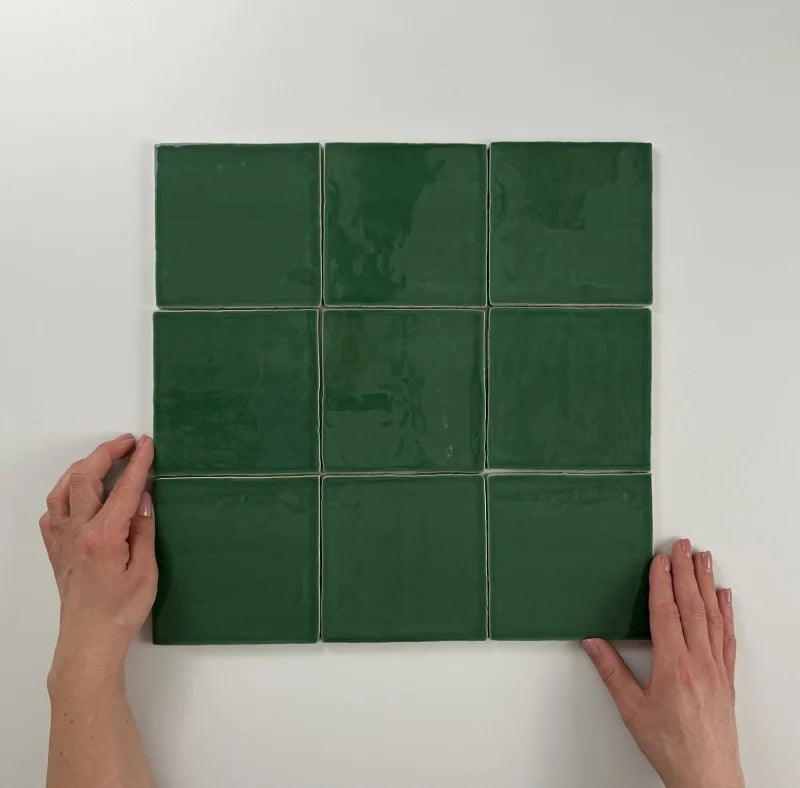 Oud Hollandse witjes Oud Groen 13x13