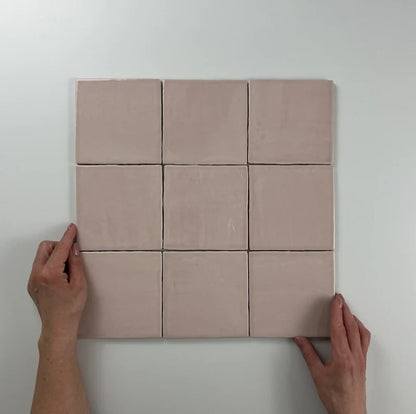 Oud Hollandse witjes Roze 13x13