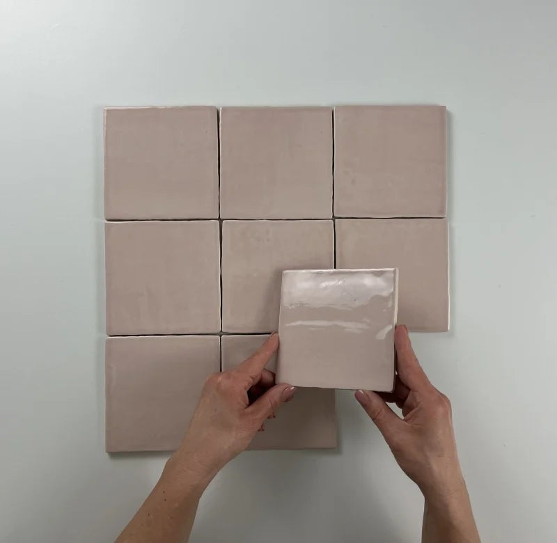 Oud Hollandse witjes Roze 13x13