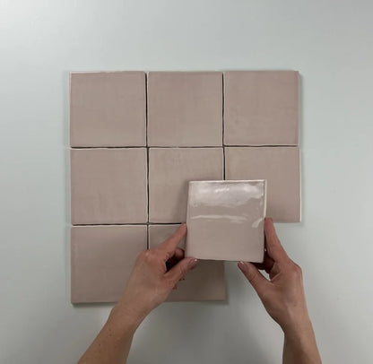 Oud Hollandse witjes Roze 13x13