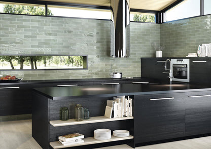 Wandtegel Opal Turquoise 7,5x30 glans