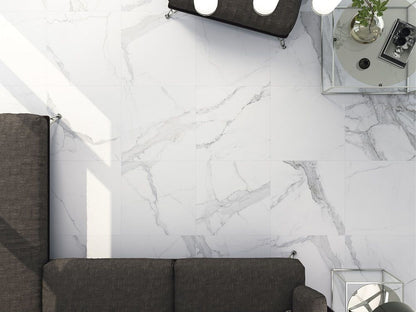 Statuario mat 60x60 rett vloertegels / wandtegels