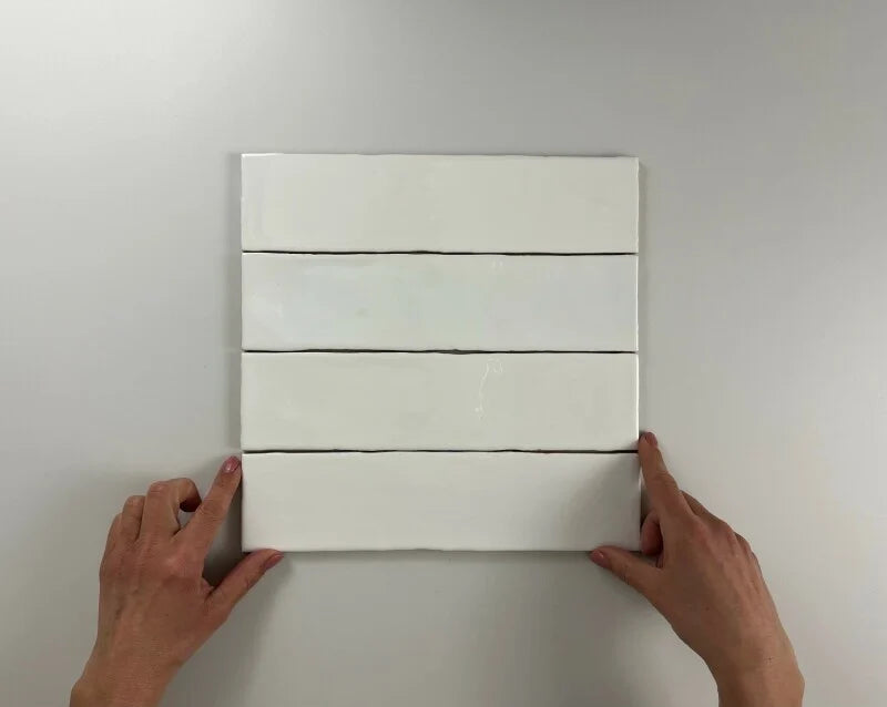 Colonial White glans 7,5x30 wandtegels