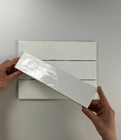 Colonial White glans 7,5x30 wandtegels