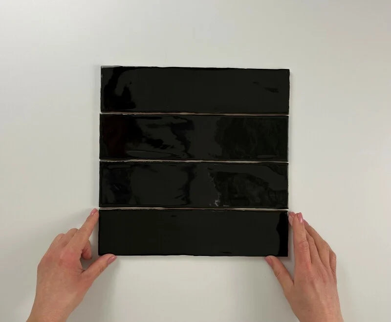 Colonial Black glans 7,5x30 wandtegels