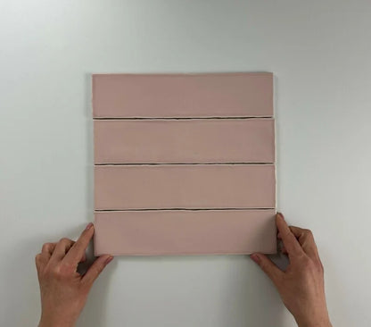 Colonial Pink mat 7,5x30 wandtegels
