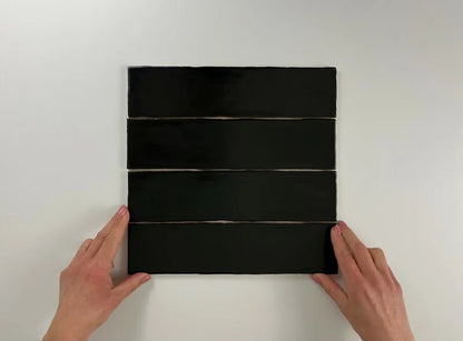 Colonial Black mat 7,5x30 wandtegels