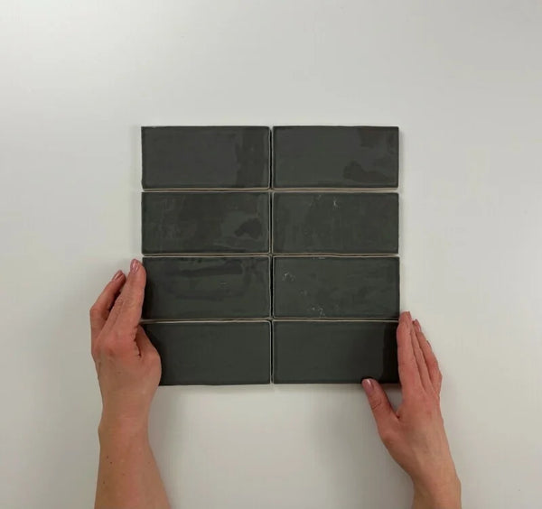 Atlas Graphite Brillo 7,5x15 wandtegels