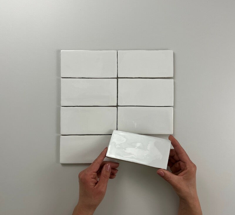 Atlas White Brillo 7,5x15 wandtegels