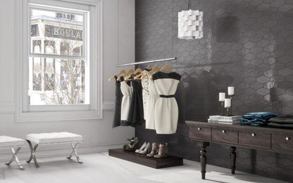 Wandtegel Viena Graphite 10x20