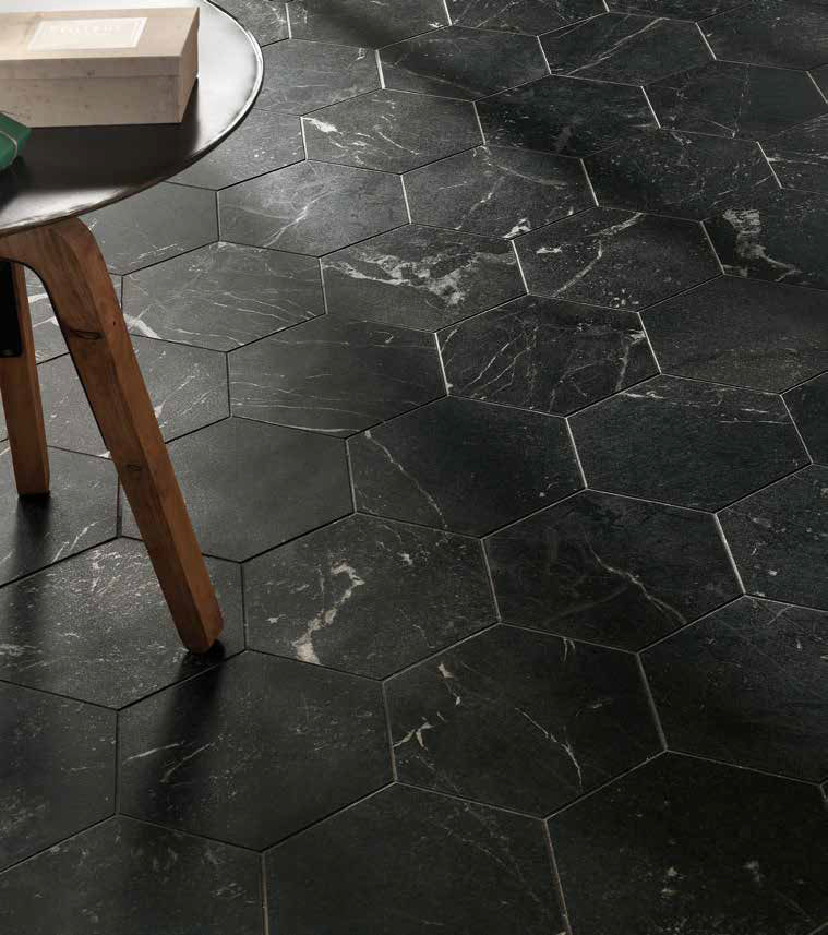 Hexagon Roma Grafite mat 21,6x25 vloertegel / wandtegel