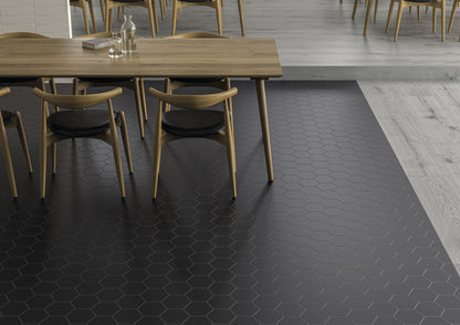 Hexagon Timeless Black mat 15x17 vloertegel / wandtegel