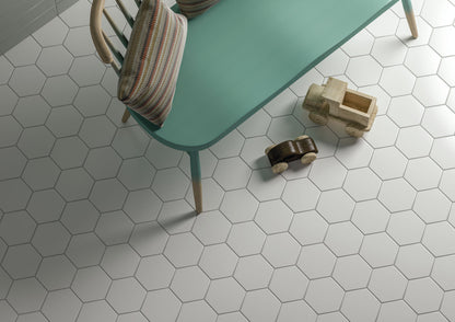 Hexagon Timeless White mat 15x17 vloertegel / wandtegel