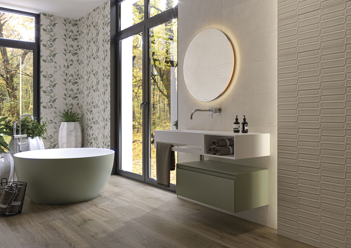 Wandtegel Alure Ivory 25x50