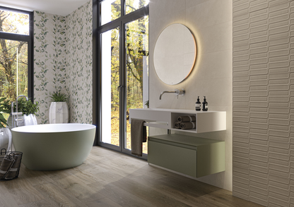 Wandtegel Alure Ivory 25x50