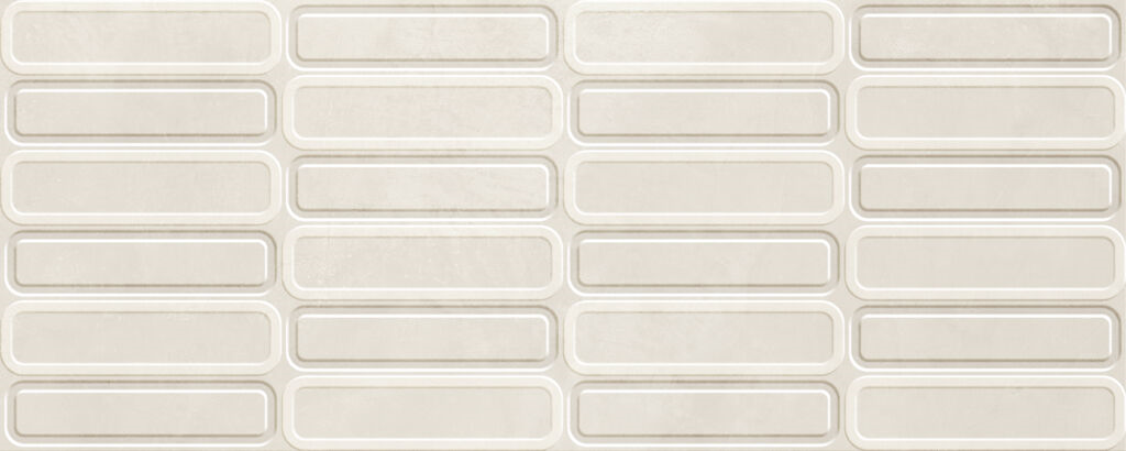 Wandtegel Alure Ivory Oval decor 30x75 rett