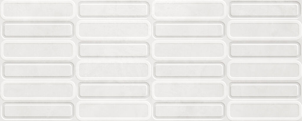 Wandtegel Alure White Oval decor 30x75 rett