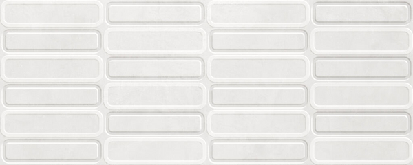 Wandtegel Alure White Oval decor 30x75 rett