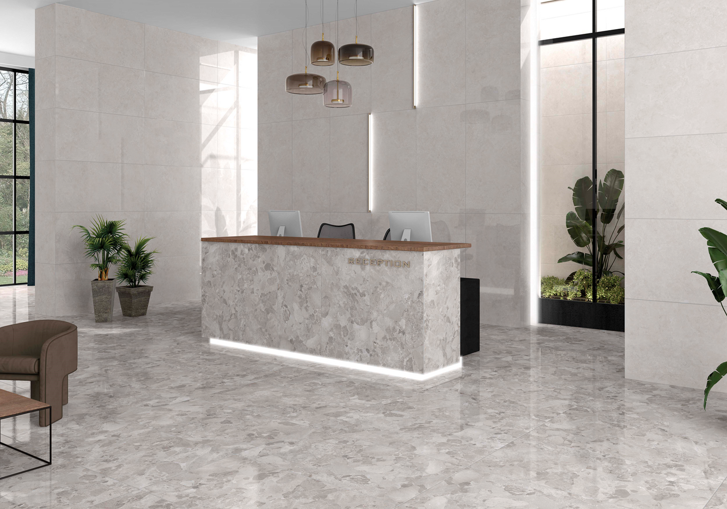 Vloertegel Larocca Grey gepolijst 60x120 rett