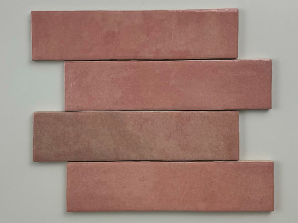 Trend tegels roze glans 6x24,6