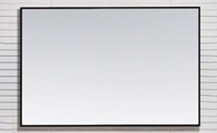 Reno omlijsting aluminium zwart spiegel 80x60