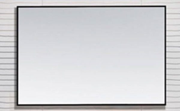 Reno omlijsting aluminium zwart spiegel 80x60