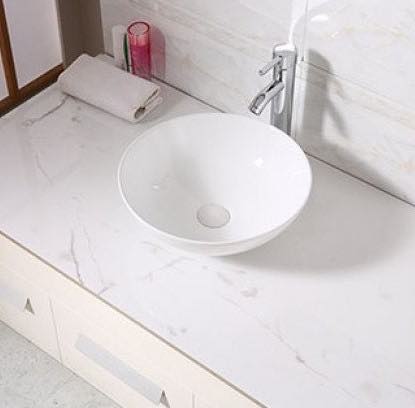 Waskom Opbouw Lorens Rond 40x40x13.5cm Wit