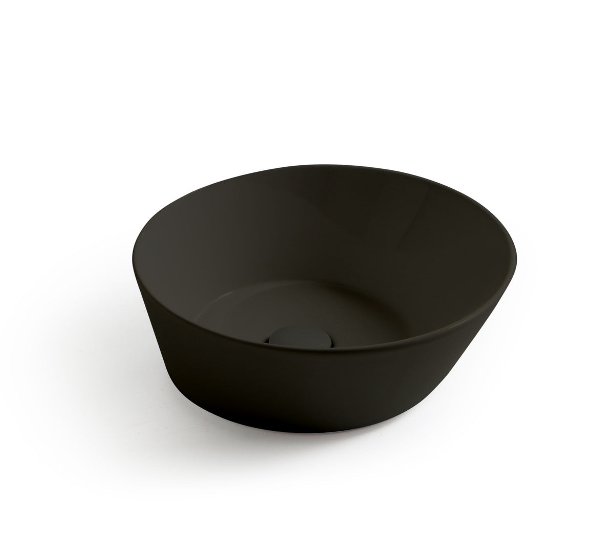 Mees Design Opbouw Waskom Rond Mat Zwart