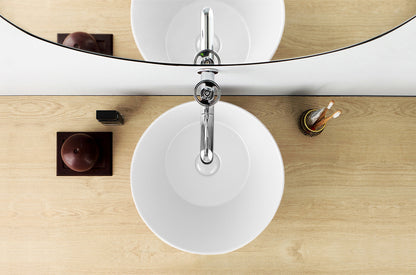 Mees Design Opbouw Waskom Rond Mat Wit