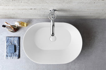 Mees Design Opbouw Waskom Ovaal Mat Wit