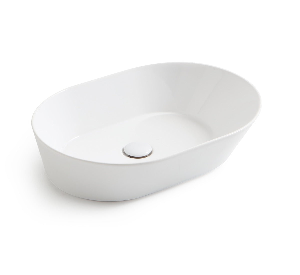 Mees Design Opbouw Waskom Ovaal Mat Wit