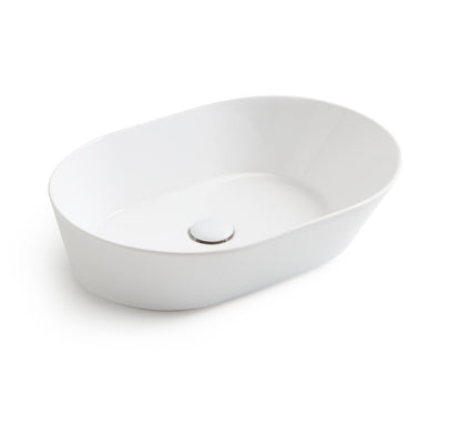 Mees Design Opbouw Waskom Ovaal Mat Wit