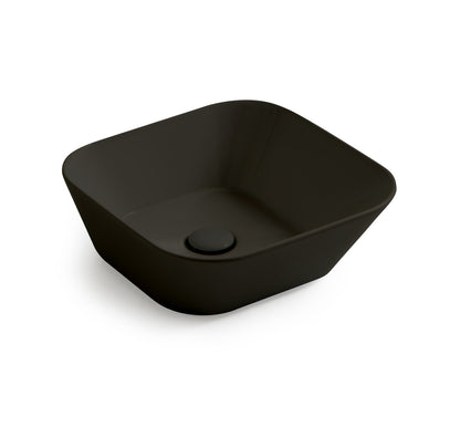 Mees Design Opbouw Waskom Vierkant Mat Zwart