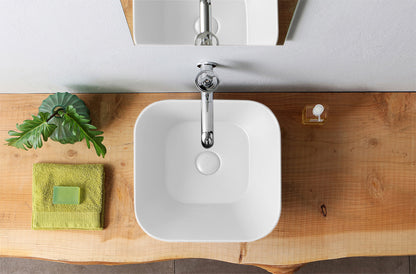 Mees Design Opbouw Waskom Vierkant Mat Wit