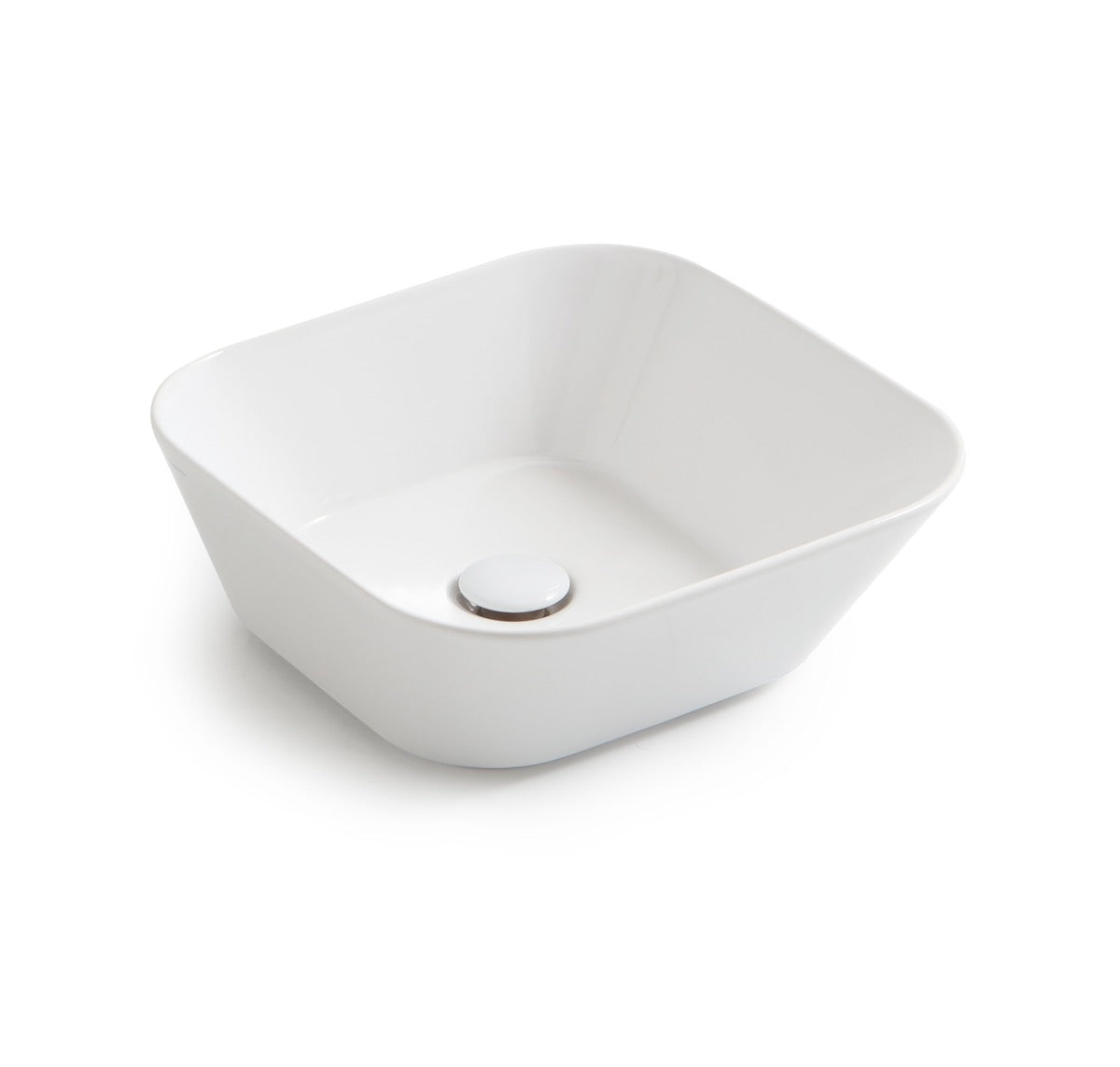 Mees Design Opbouw Waskom Vierkant Mat Wit