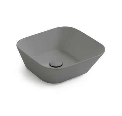 Mees Design Opbouw Waskom Vierkant Mat Grijs