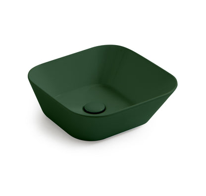 Mees Design Opbouw Waskom Vierkant Mat Groen