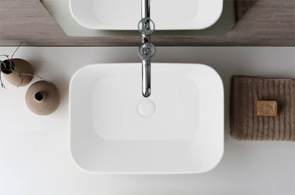 Mees Design Opbouw Waskom Rechthoek Mat Wit