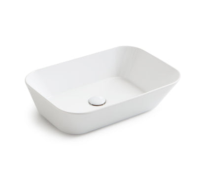 Mees Design Opbouw Waskom Rechthoek Mat Wit