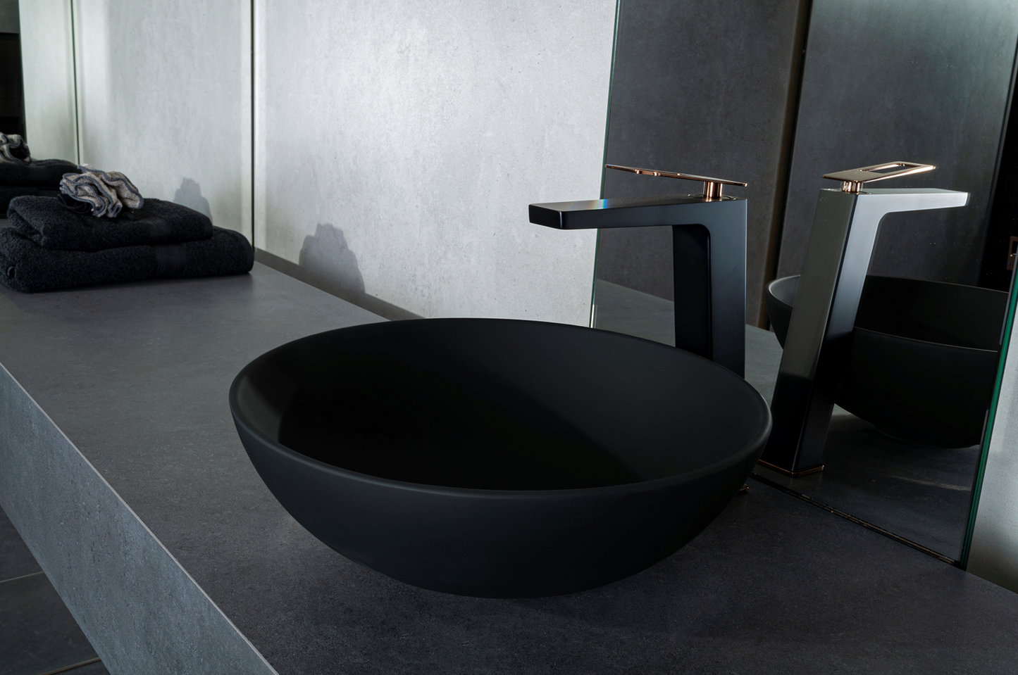 Waskom Sanne 38,5x38,5x13,8 cm - zwart