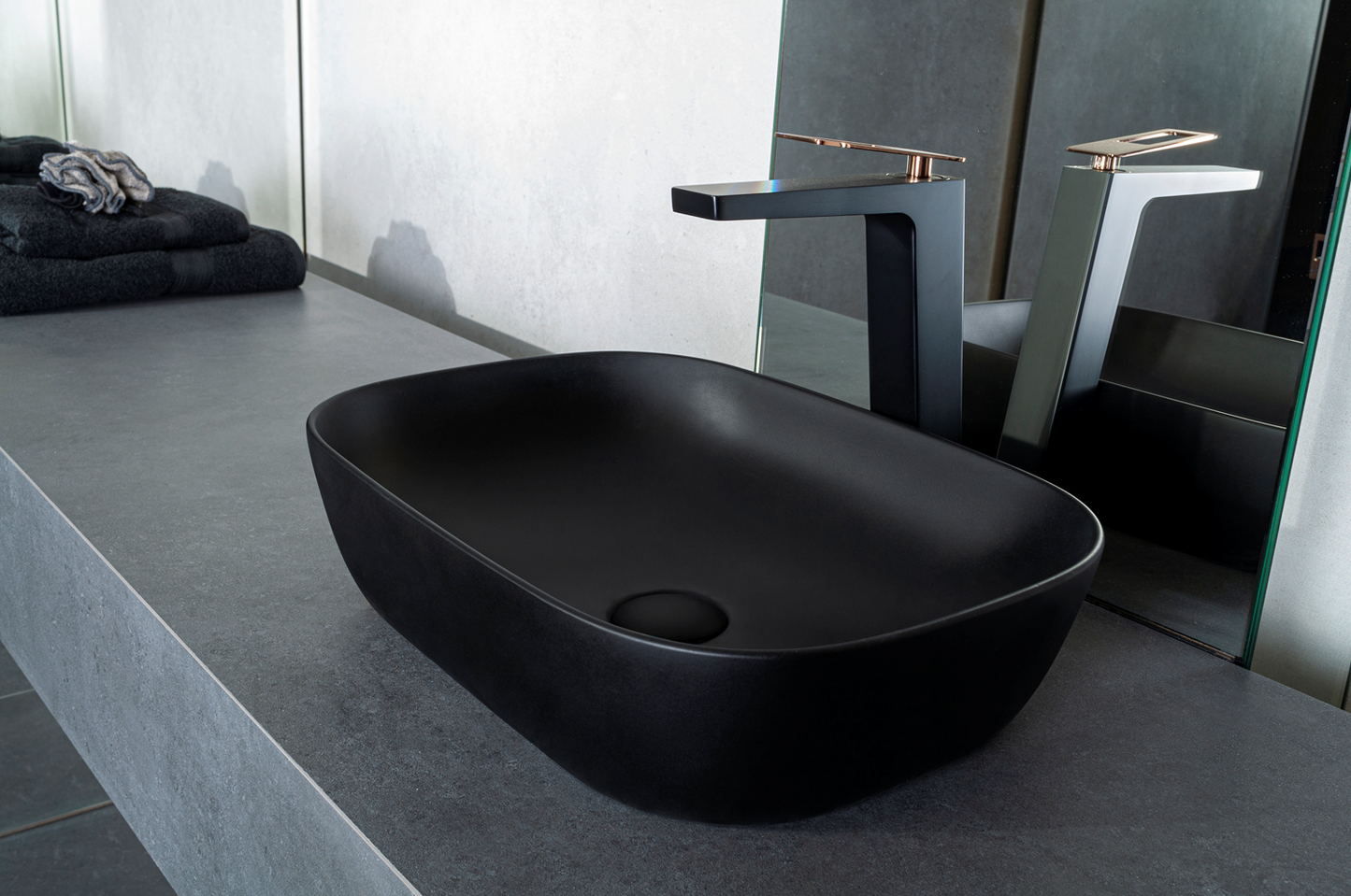 Waskom Maud 46x34x12,2 cm - Zwart