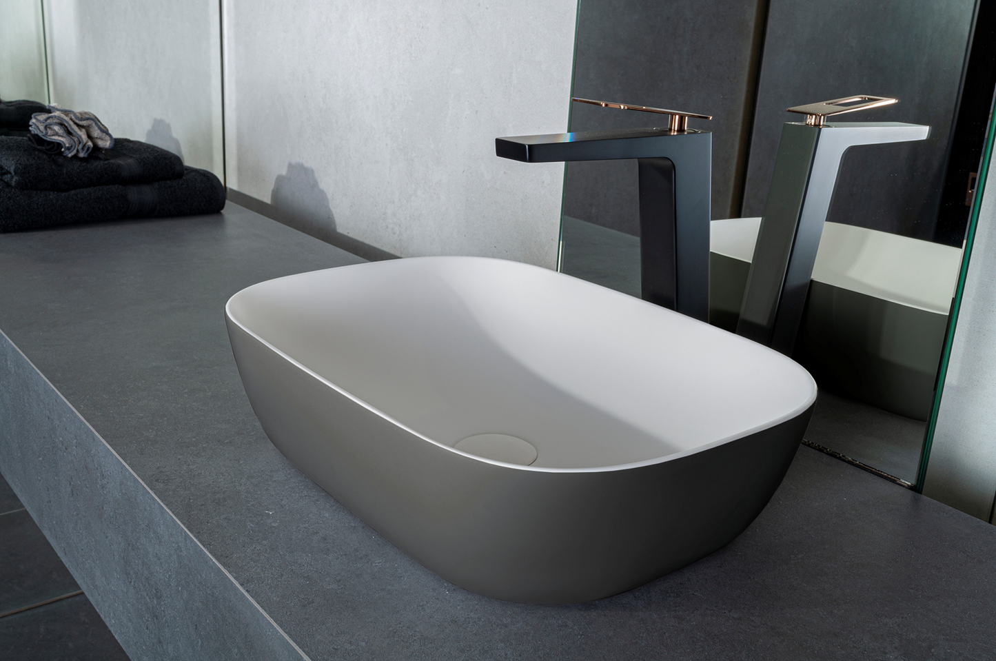 Waskom Maud 46x34x12,2 cm - Grijs EXT