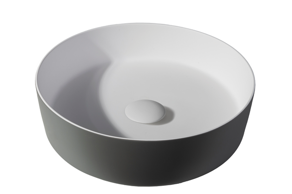 Waskom Tess 39x39x10,8 cm - grijs EXT