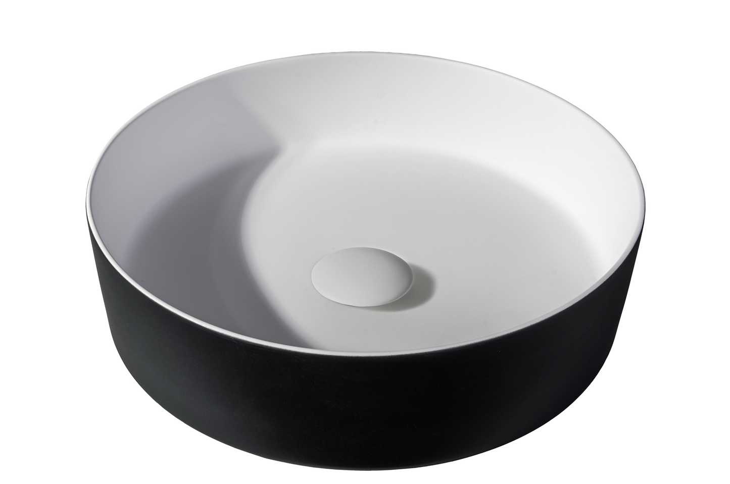 Waskom Tess 39x39x10,8 cm - zwart EXT